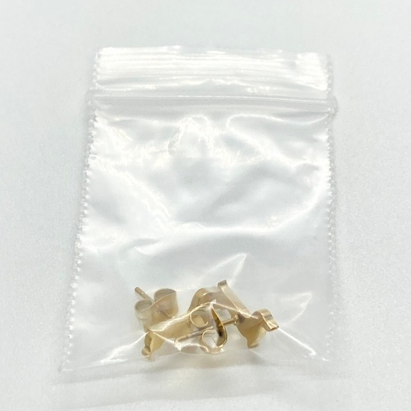 Gold Dachshund Weenie Dog Earring Pair - Picture 8 of 8